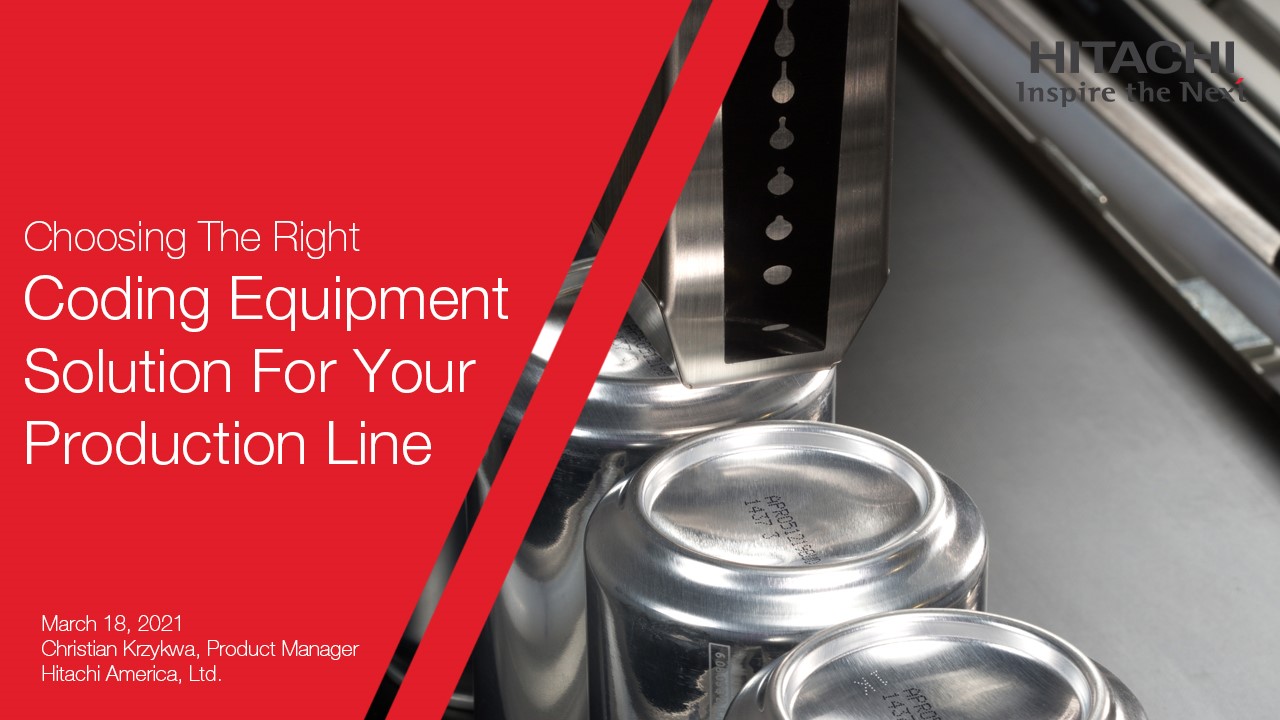 Choosing The Right Coding Equipment Solution For Your Production Line